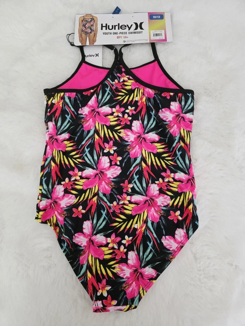 HURLEY🐙 Brand New One Piece Swimsuit SIZE 10/12